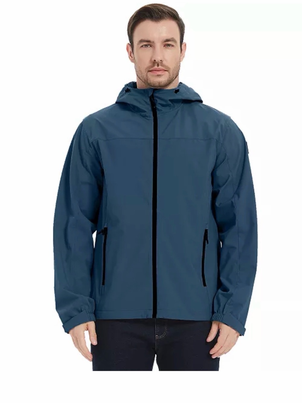 Hawke & Co Navy Hooded Rain Jacket